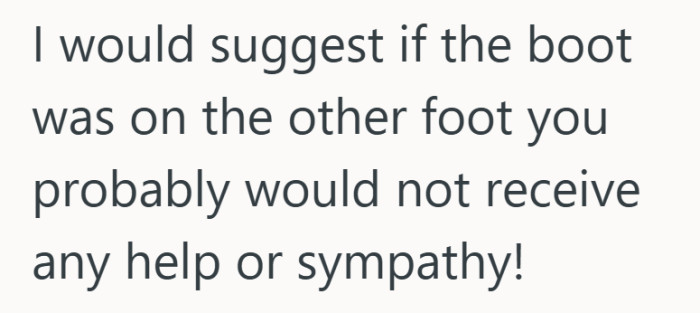 Hard to ignore the thought that sympathy might look very different if roles were reversed.