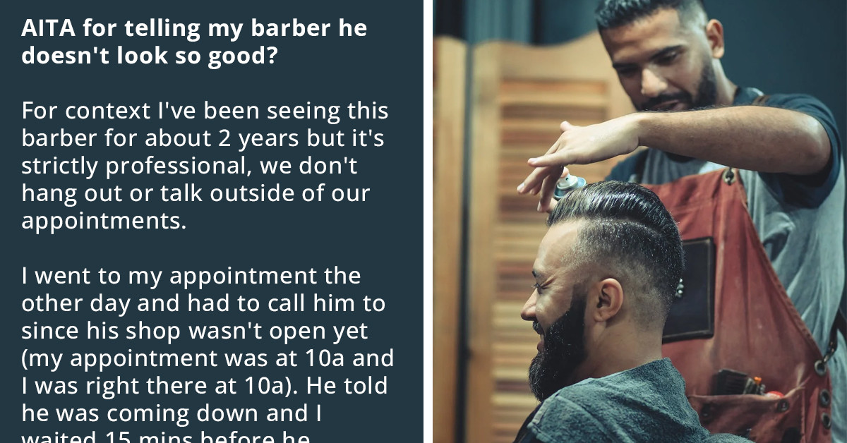 Barber Loses Cool When Client Tells Him He Doesn't Look So Good, Chides Him Until He Leaves