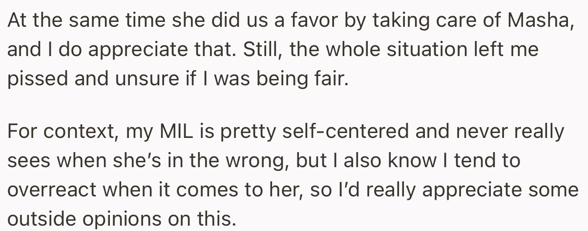 The OP offered to buy a bag of her expensive dog food as reimbursement rather than cash. However, the whole situation has left them upset.
