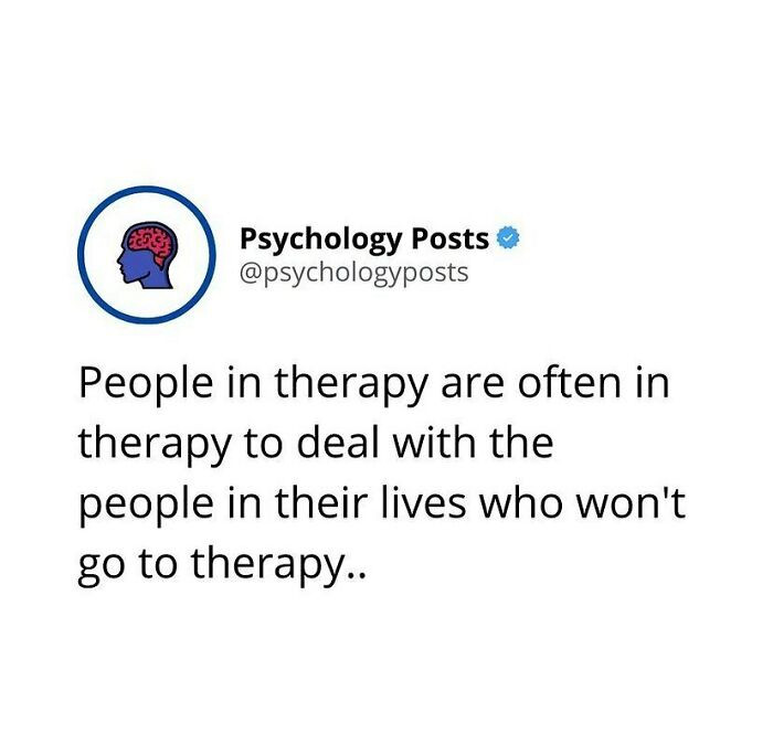 The real reason why people go into therapy