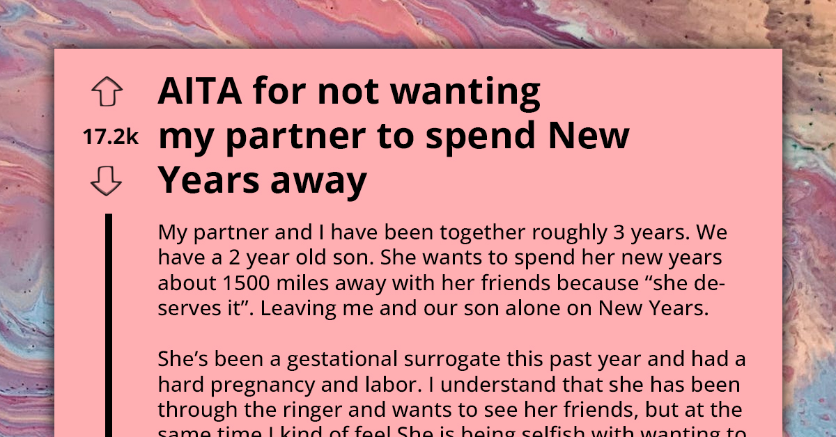 Father Faces New Year's Eve Alone With Son As Partner Chooses Friends' Company