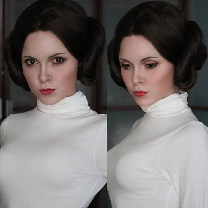 4. Here are more looks of her cosplaying Princess Leia