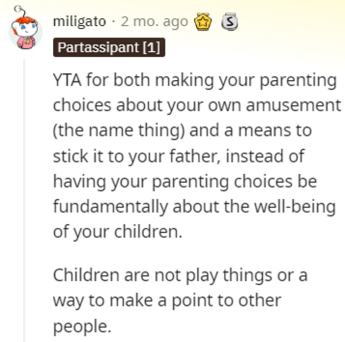 Raising a child is no joke