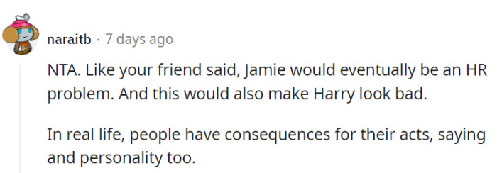 True, he would eventually be Harry's problem if hired!