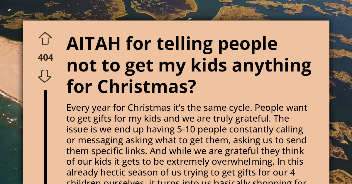 Family Pushes Back After Relatives Demand Gift Lists and Reject Their Kids’ Toys