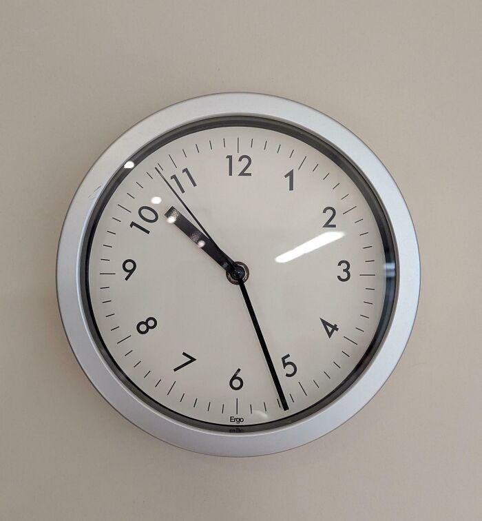 "This Guys Clock At His Workplace"