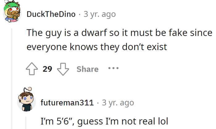 According to a Redditor, He Is Not Real