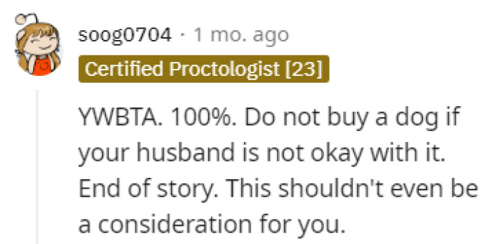 Shouldn't even be considering it