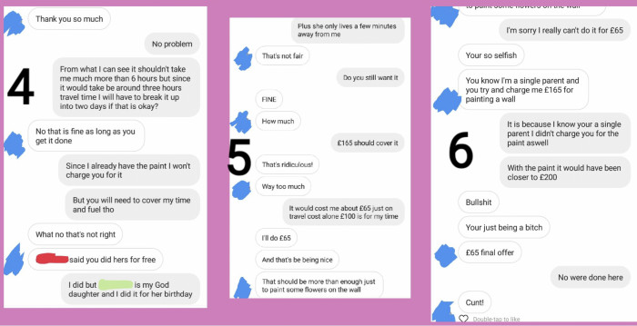 22. Then being plain out demanding and unreasonable