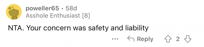 OP's concerns were valid.