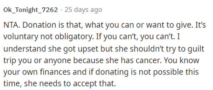 A donation is a donation, and maybe she needs to be schooled on the definition again because asking directly probably won't get her very far.