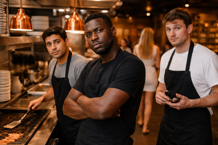 The customer explained that his wife would soon be walking by and asked the staff to catcall her with whistles and compliments as she passed.