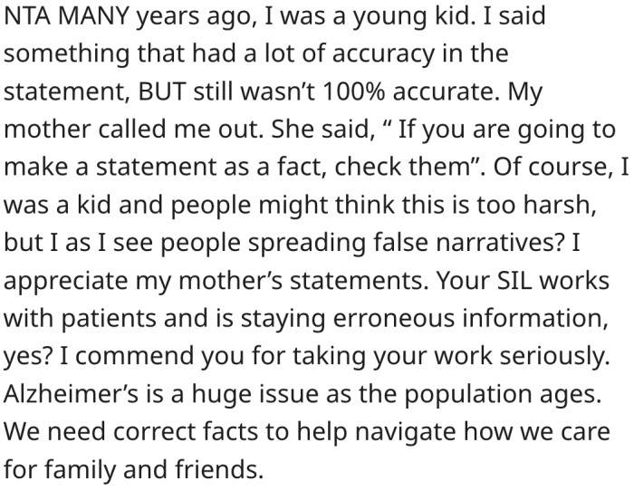 It is always best to fact-check one's statements.