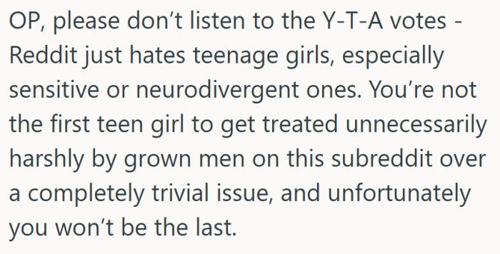 A gentle reminder that growing up online can be brutal — especially when small mistakes get magnified.