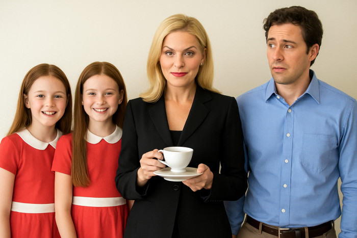 The twins wanted to be Annie and Hallie from The Parent Trap, and they wanted her to be Meredith Blake.