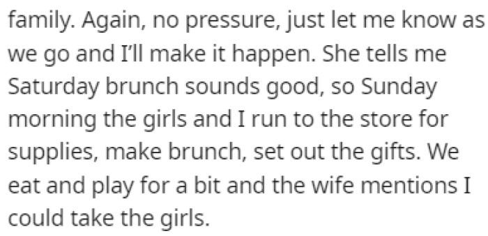 They had some activities, but it was in a relaxed atmosphere