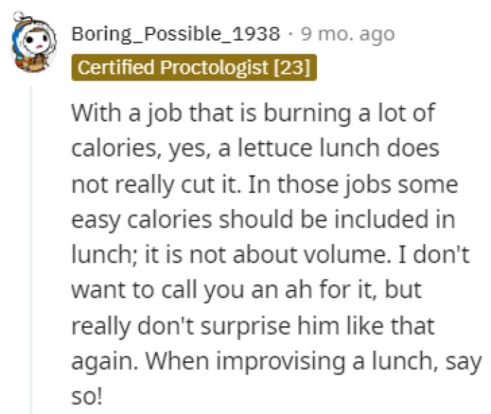 A lot of calories getting burned