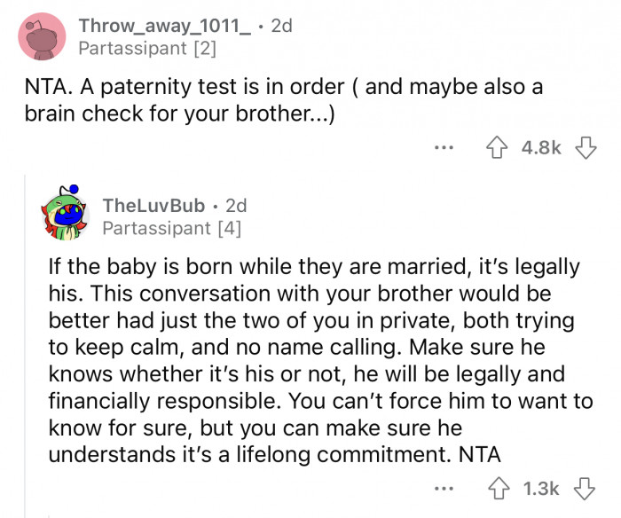 Here's how the Reddit community reacted to u/tabrothersengagment's post: