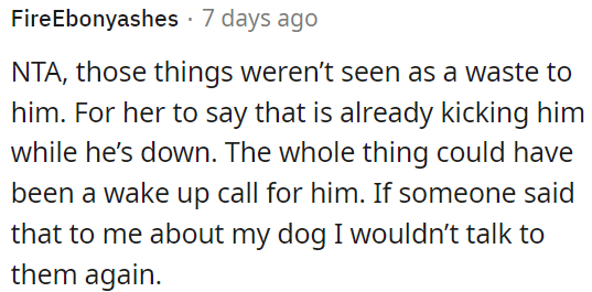 It could have been a wake-up call for her boyfriend.