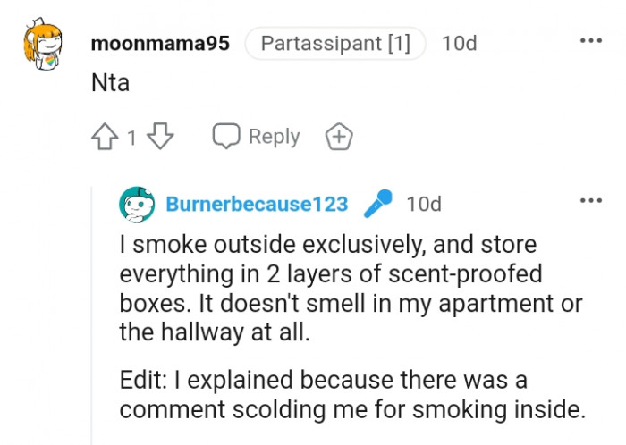 Why the OP is explaining