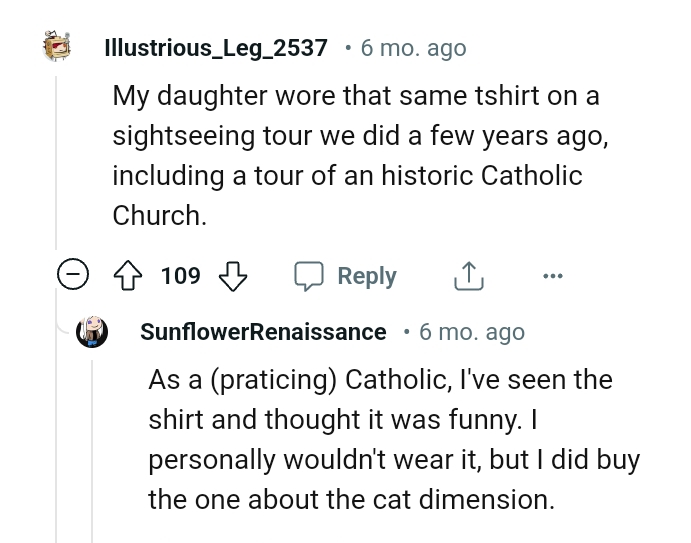 This Redditor Thinks the Shirt Is Funny