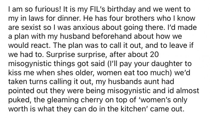 One of the uncles even made a comment about paying OP's daughter to kiss him when she's older.