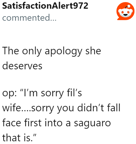 In case the OP wants to retaliate, a user prepared the best line: