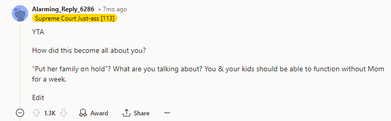 How did this become all about you?