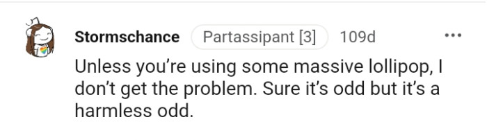 It's odd, but it is a harmless odd