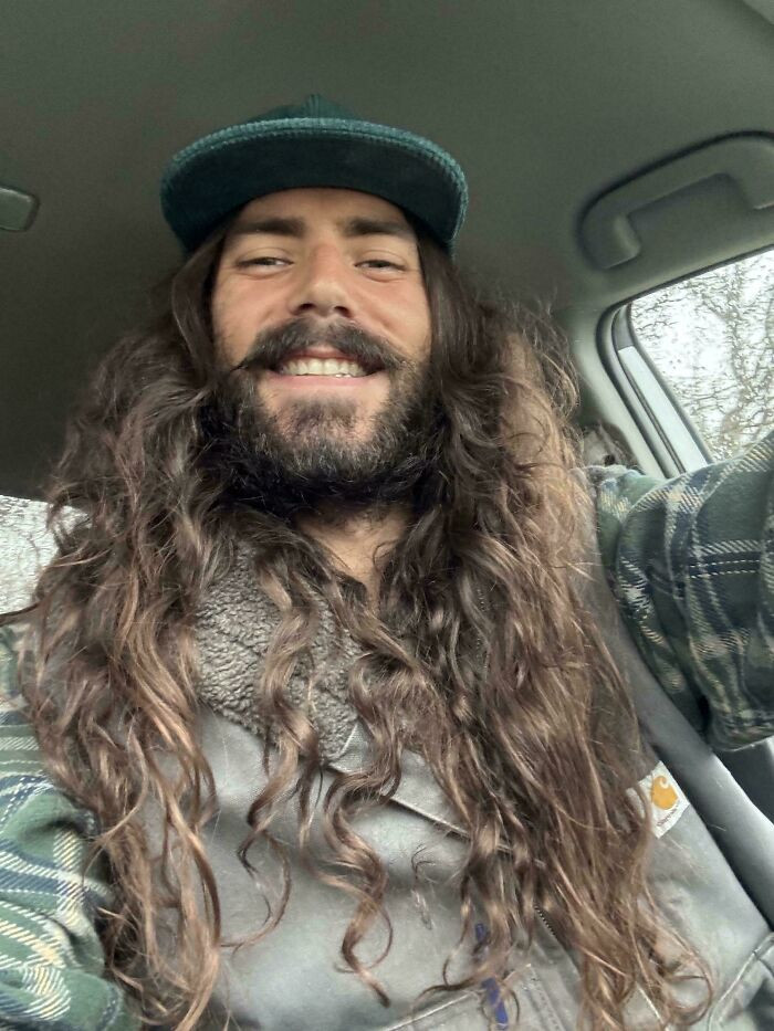"Enjoying My Mane This Morning"