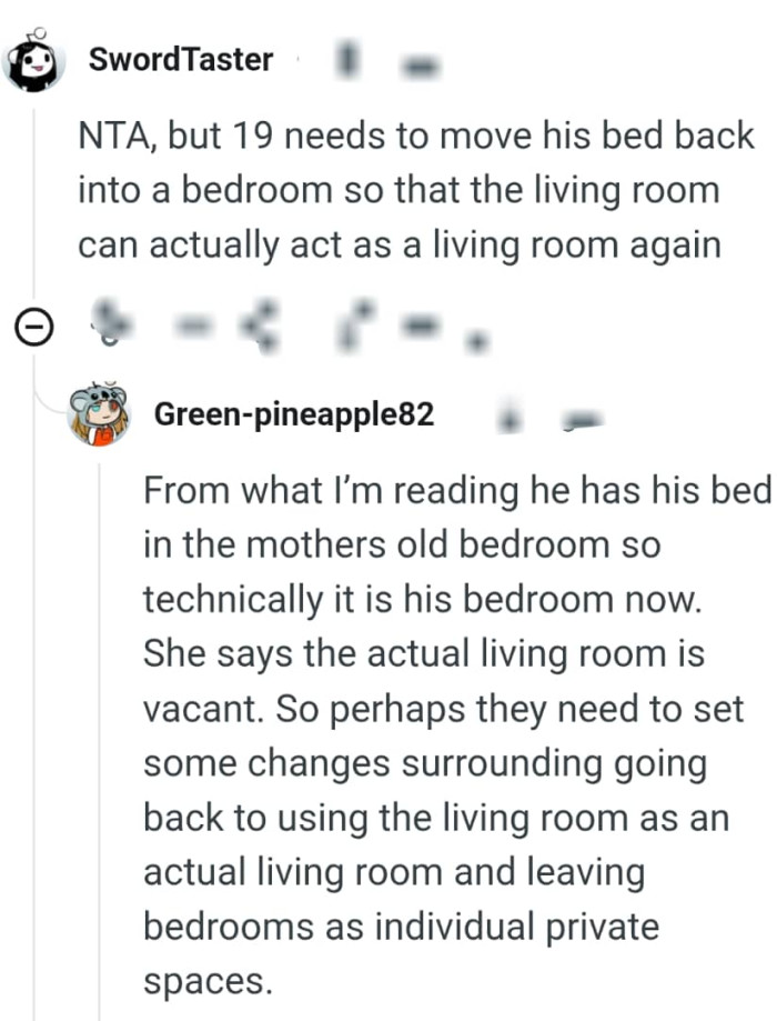 The living room should act as the living room