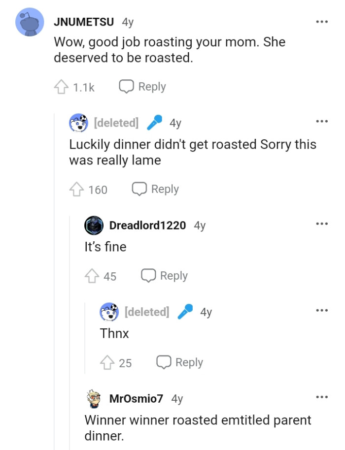 And the comments from other Redditors roll in...