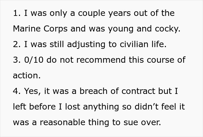 Here are the couple of things the OP would like to state