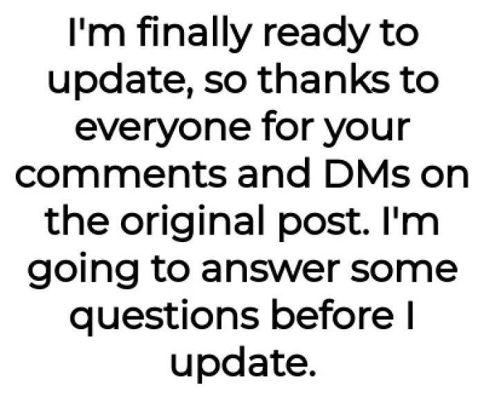 People started asking for clarifications from the OP.