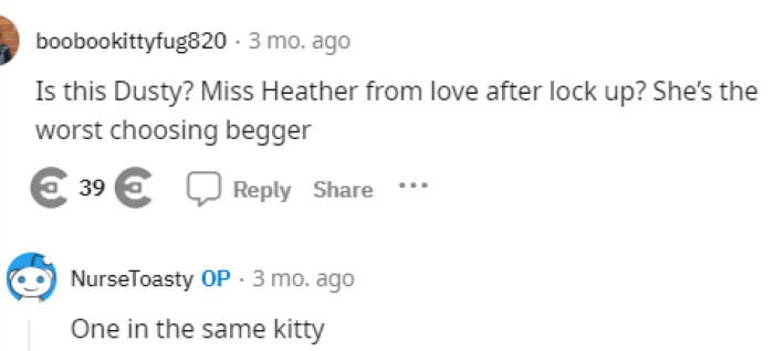 People brought up some other beggars and compared them to her. It seems that the beggar community is growing.