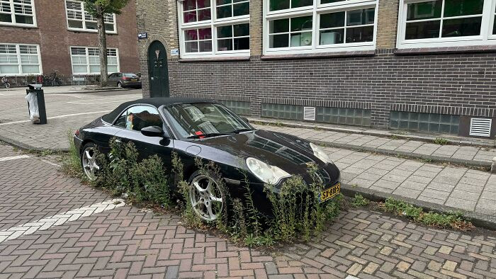"Abandoned Porsche In Amsterdam"