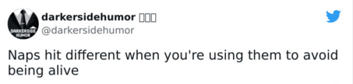 20. When do naps feel different for you? For this person, it's...