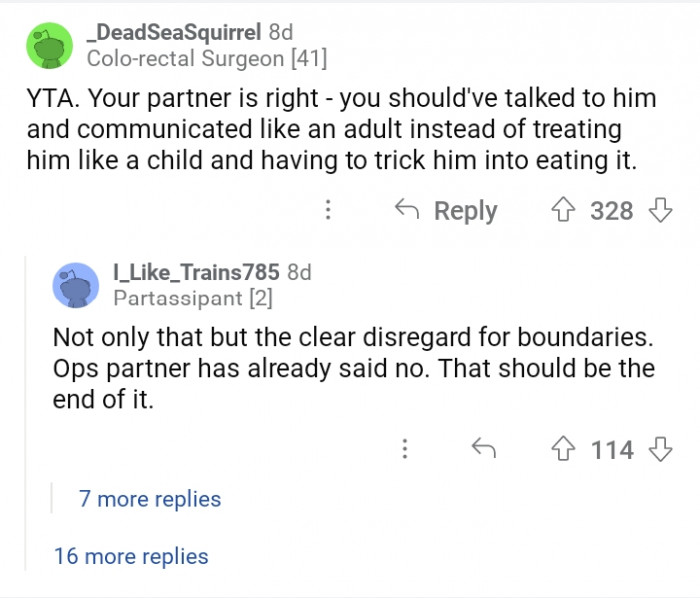 8. Stop making someone feel that way, OP.