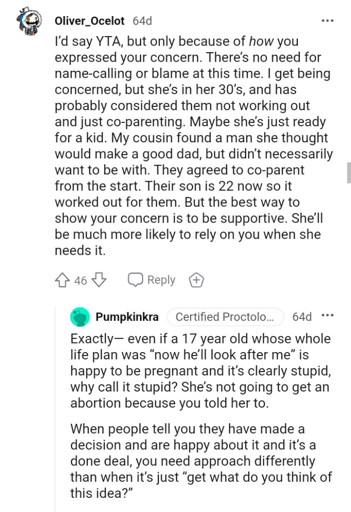 Maybe, she's ready to have a kid