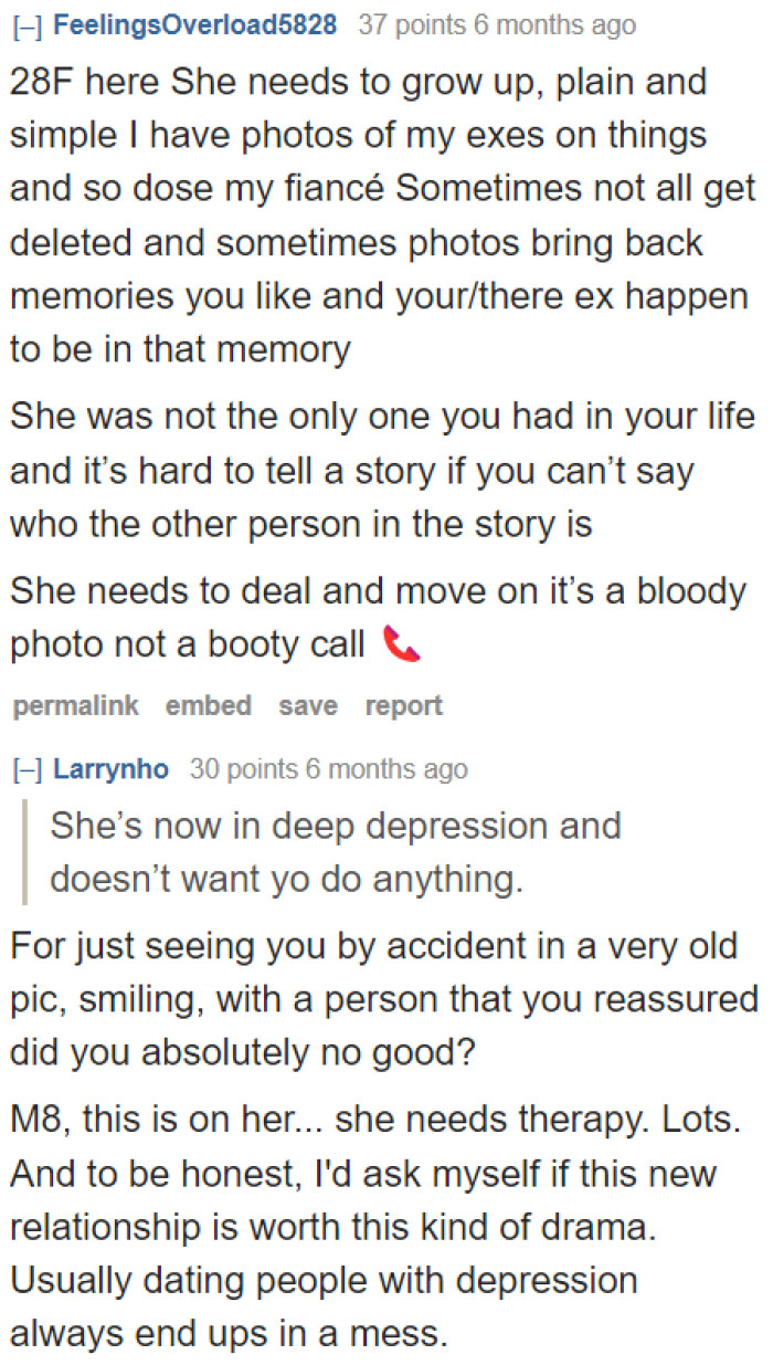 Even some women believe that the girlfriend needs some maturing to do.