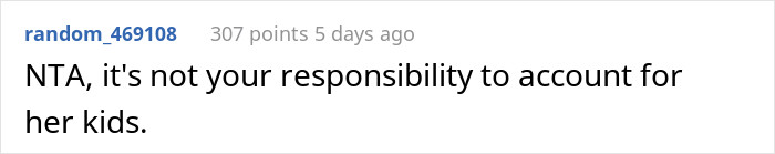 Not your responsibility