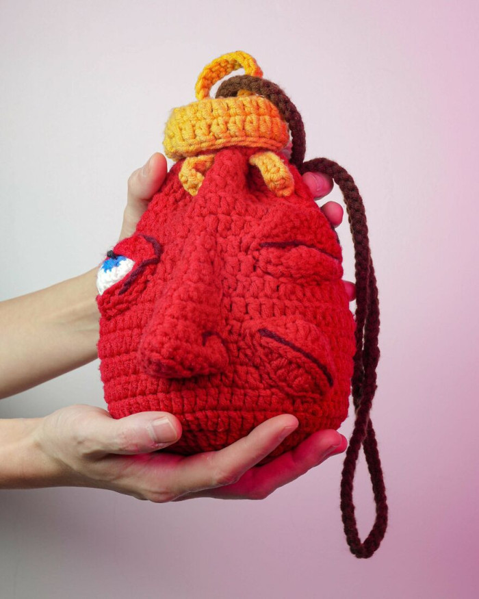 "Crochet Behelit Bag From Berserk (1997)"