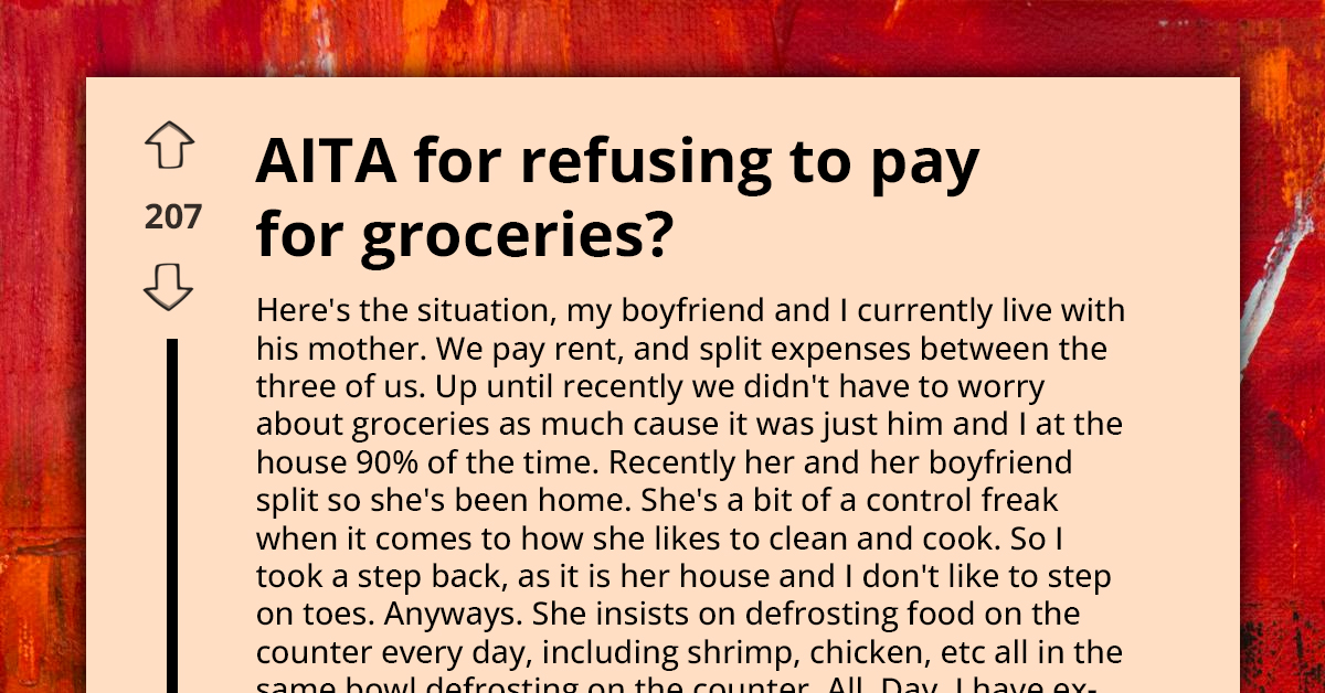 Woman Refuses To Pay For Groceries As Boyfriend's Mom Causes Repeated Food Poisoning With Unsafe Cooking Practices