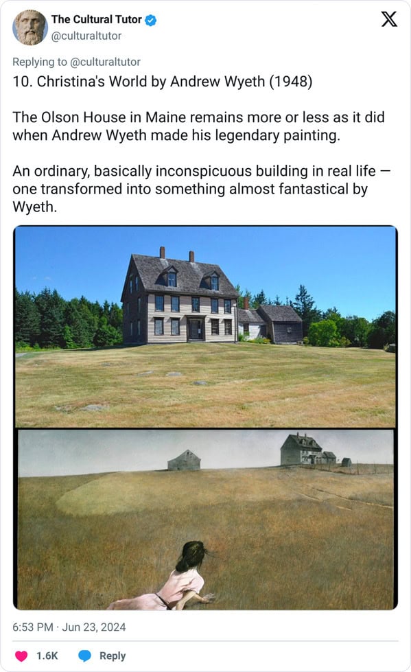 10. Christina's World by Andrew Wyeth