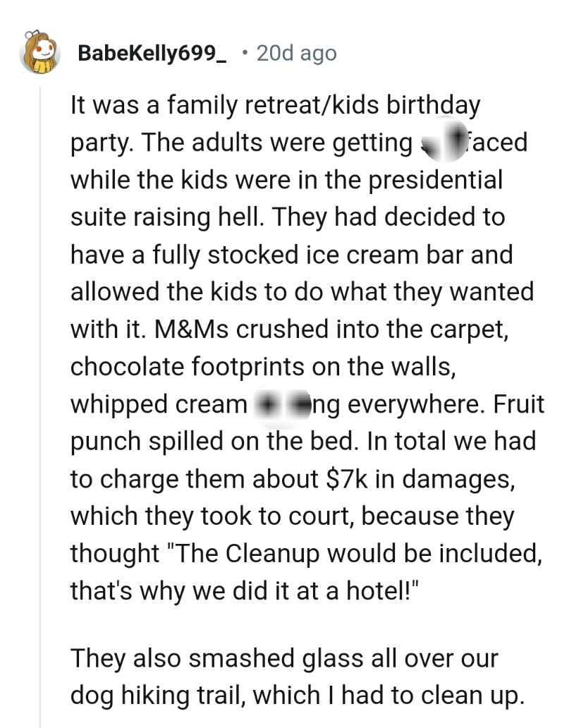 16. A fully stocked ice cream bar