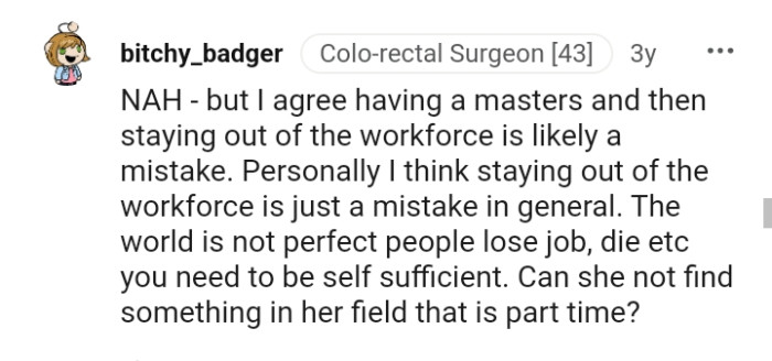 The world is not perfect, as people lose jobs among other things.