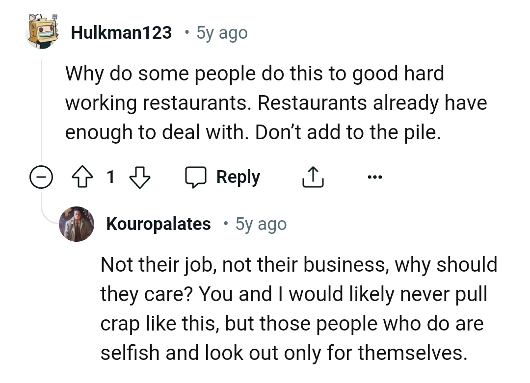 15. Restaurants already have enough to deal with