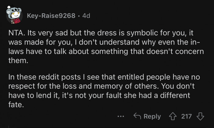 Some people have no respect for the loss and memory of others.