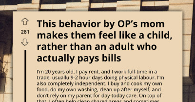 Rent-Paying Adult Considers Moving Out After Parent Keeps Invading Privacy And Judging Their Lifestyle