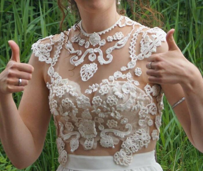 "I Crocheted My Own Wedding Top"